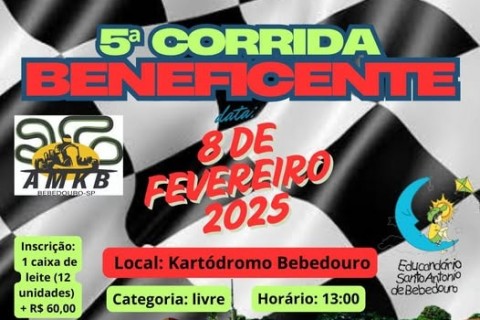 5ª Corrida Beneficente de Kart em Bebedouro apoia Educandário Santo Antônio