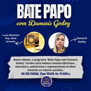 Maio Amarelo 2026: Conscientização no Trânsito Pode Salvar Vidas | Bate Papo com Damaris Godoy